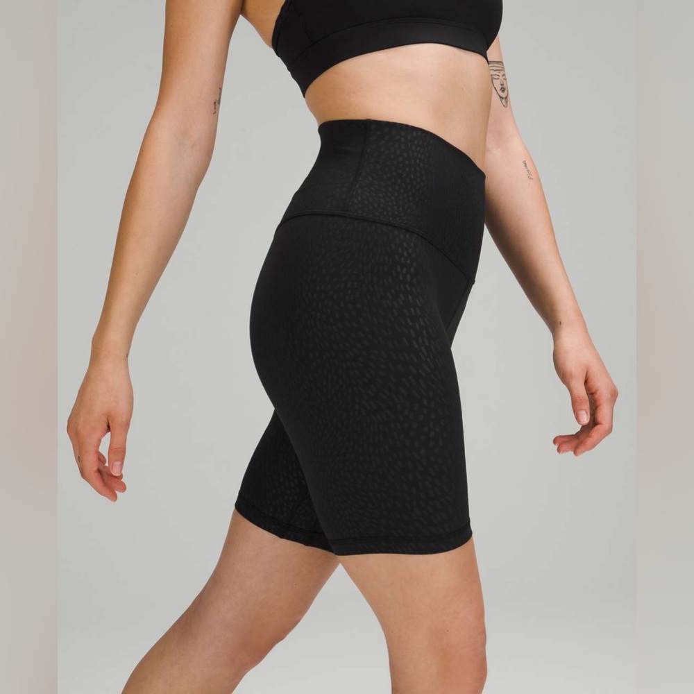 NWT Lululemon Align Short 8" Jewel Emboss Black